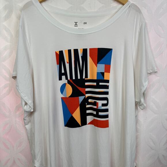 Xersion‎ Aim High Quick Dri Activewear Short Sleeve Tee Size 2X - Picture 5 of 6